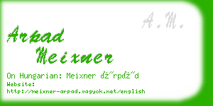 arpad meixner business card